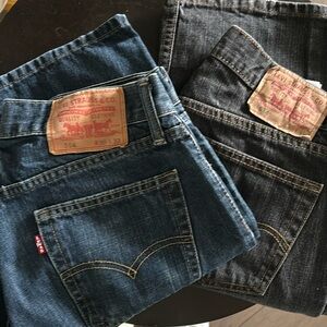 Set of Two Pairs of Levi's 514 Jeans
